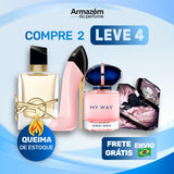 4 Perfumes Femininos (100ml) - Good Girl Blush | Trésor | My Away | Libre (5 Anos Armazém do Perfume)
