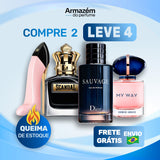 4 Perfumes Importados (100ml) -  Good Girl Blush | Scandal | Sauvage | My Away (5 Anos Armazém do Perfume)