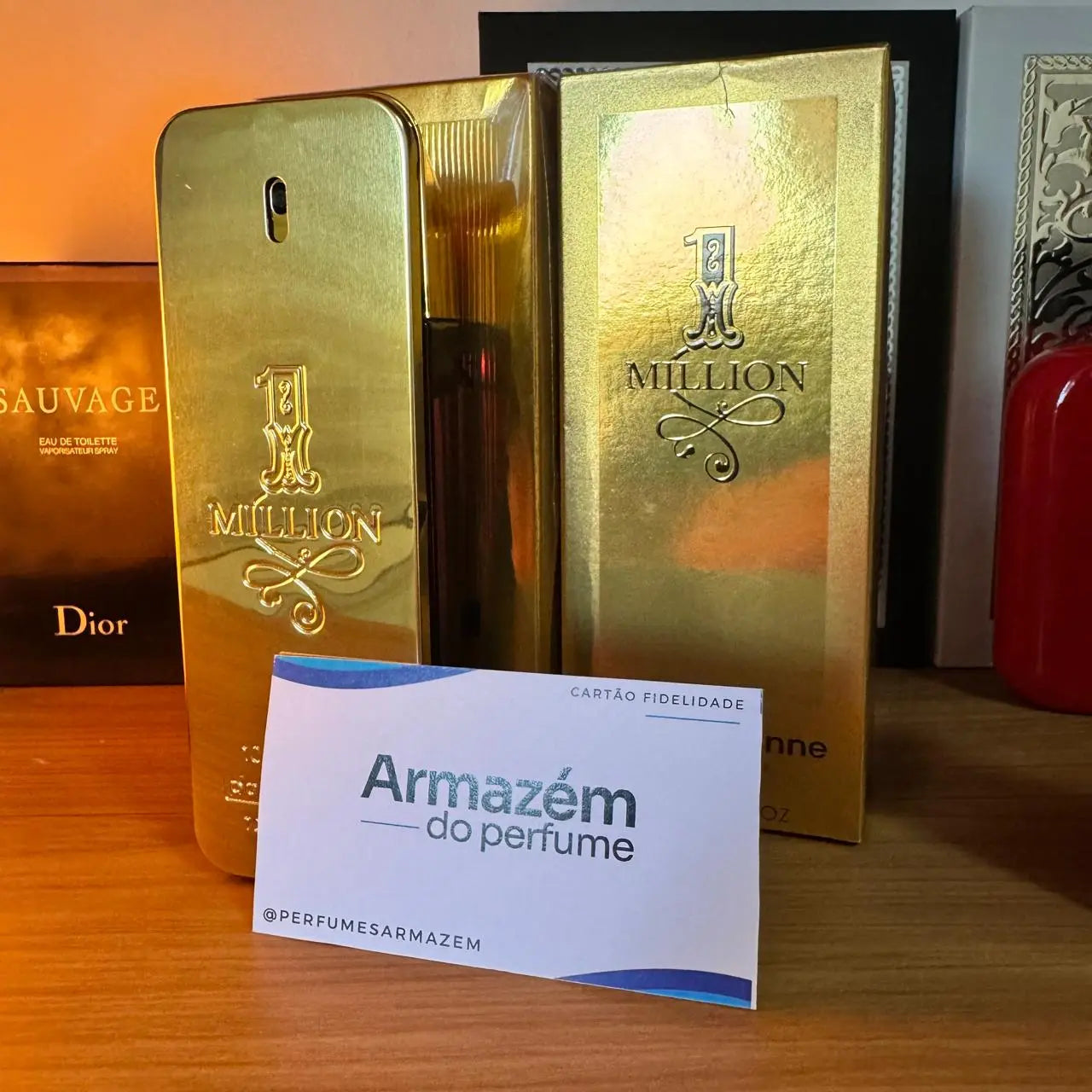 Combo 4 Perfumes Masculinos Importados (100ml) - 1 Million | 212 | Invictus | BLEU (5 Anos Armazém do Perfume)